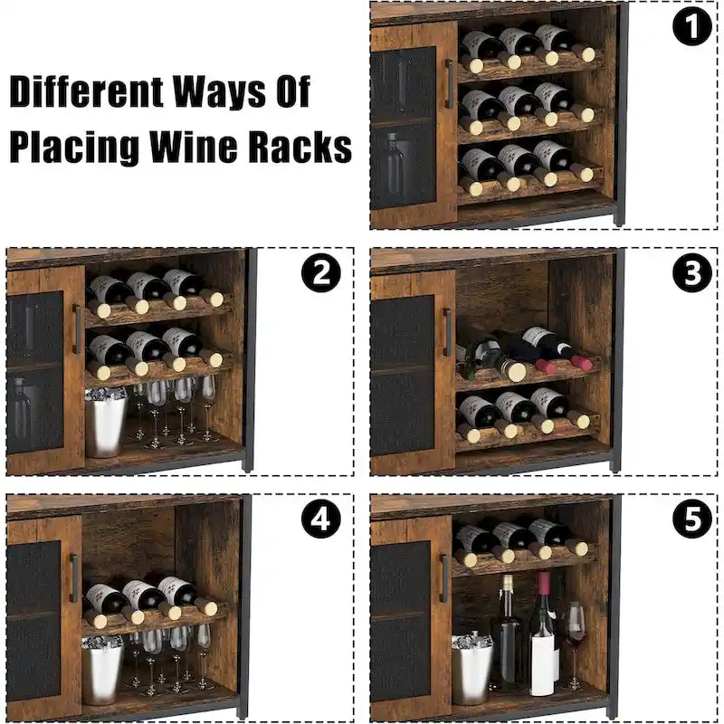 Weinbar-Schrank mit Beleuchtung