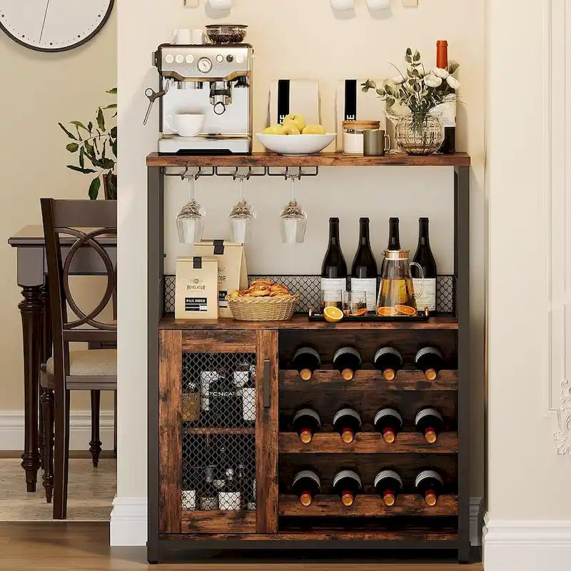 Weinbar-Schrank mit Beleuchtung