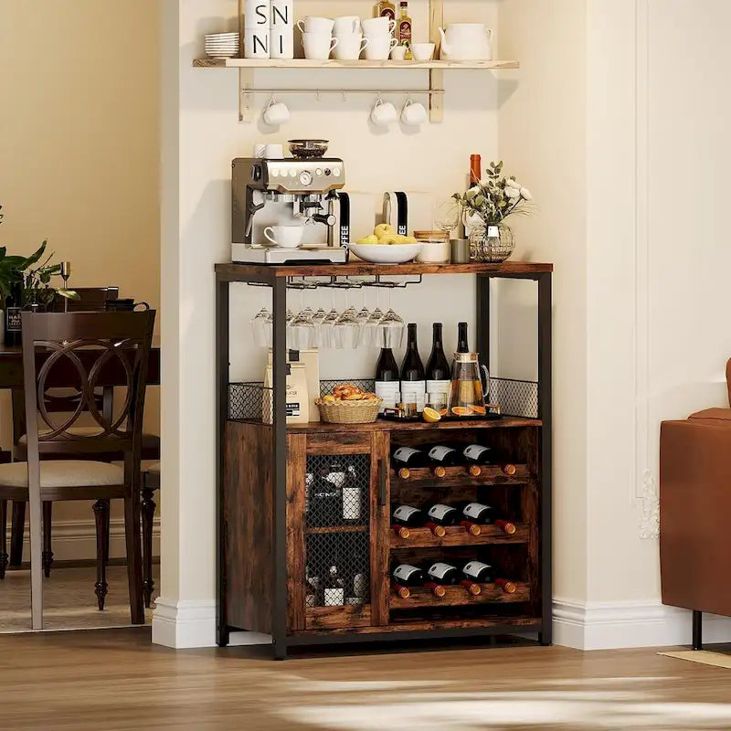 Weinbar-Schrank mit Beleuchtung