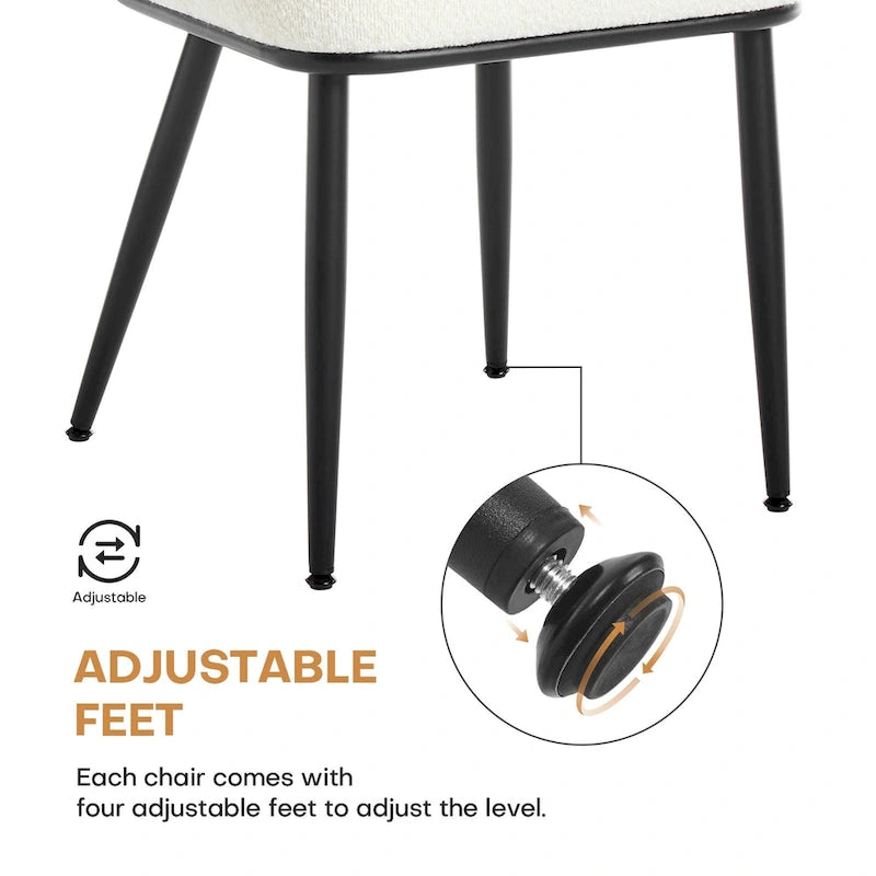Gepolsterte Rattan-Esszimmerstühle, Seitenstühle, 2er-Set – 33.86H x 18.9W x 22.83D
