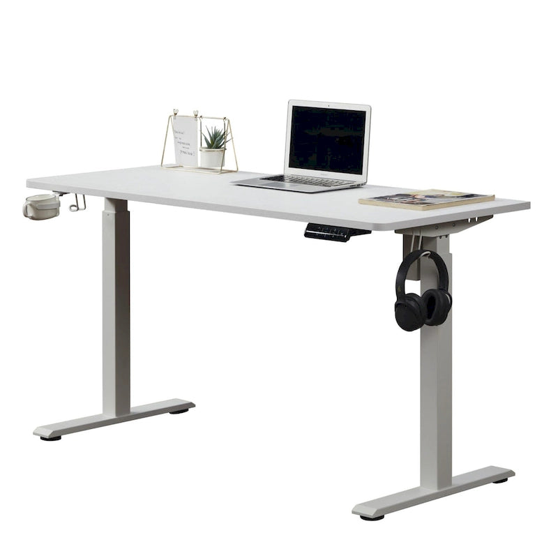 55 elektrischer höhenverstellbarer Schreibtisch – Sitz-Steh-Arbeitsplatz für das Homeoffice, Speicherfunktion