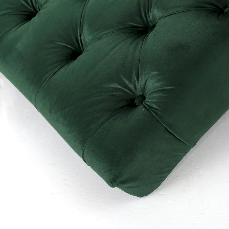 Gepolsterte Samt-Chaiselongue von