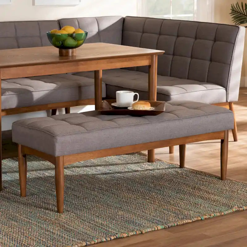 Moderner Esszimmerbank im Mid-Century-Stil