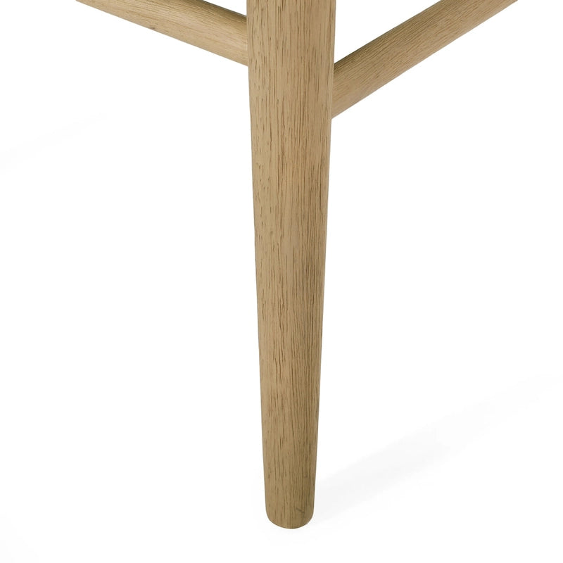 Gepolsterte Esszimmerstühle aus Stoff und Gummibaumholz (2er-Set) von