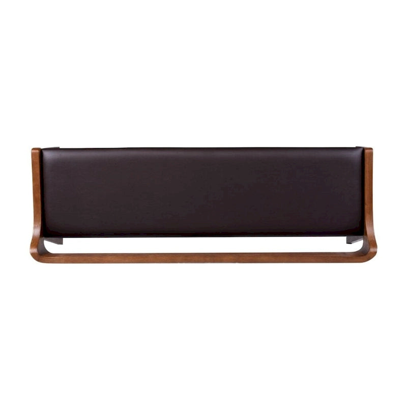 Essbank aus Holz im Mid-Century-Stil