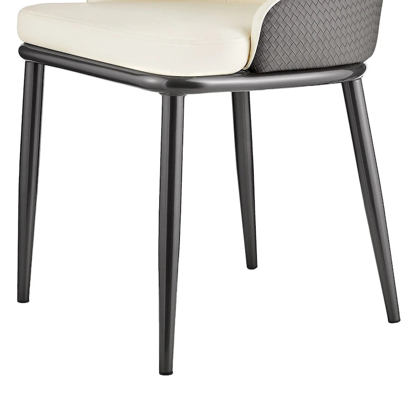 Esszimmerstühle mit Kunstlederbezug, 4er-Set – 18.1W x 21.3W x 36.6H