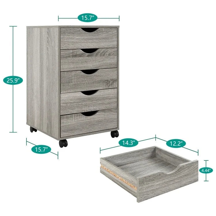 Büro-Aktenschränke aus Holz, seitlicher Aktenschrank, mobiler Aktenschrank, mobiles Aufbewahrungsschränkchen