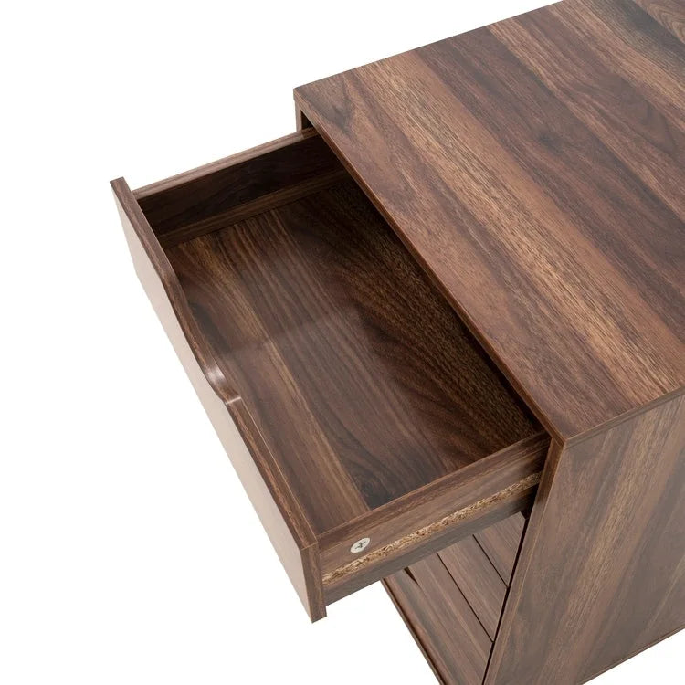 Büro-Aktenschränke aus Holz, seitlicher Aktenschrank, mobiler Aktenschrank, mobiles Aufbewahrungsschränkchen