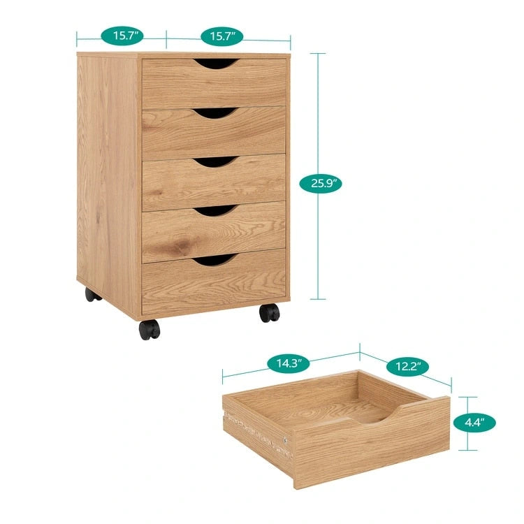 Büro-Aktenschränke aus Holz, seitlicher Aktenschrank, mobiler Aktenschrank, mobiles Aufbewahrungsschränkchen