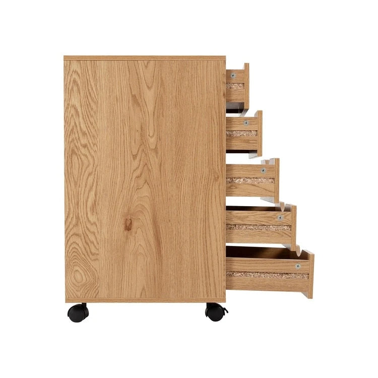 Büro-Aktenschränke aus Holz, seitlicher Aktenschrank, mobiler Aktenschrank, mobiles Aufbewahrungsschränkchen