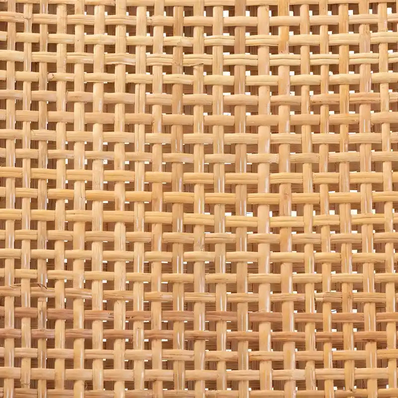 Böhmischer Esszimmerstuhl aus natürlichem Rattan und Mahagoniholz