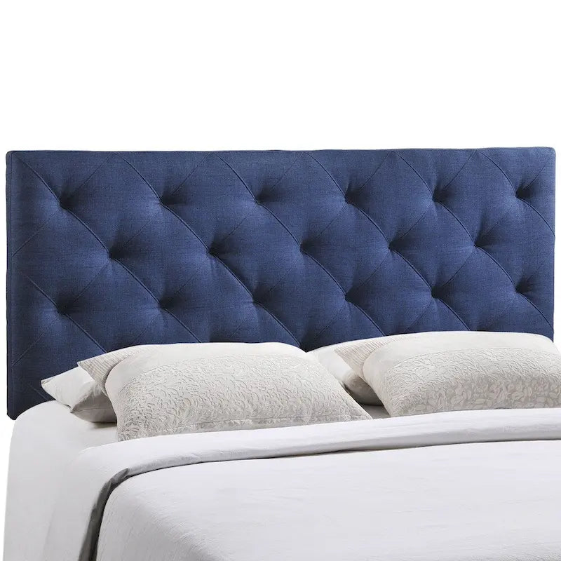 Gepolstertes Leinen-Kopfteil für Queen-Size-Bett