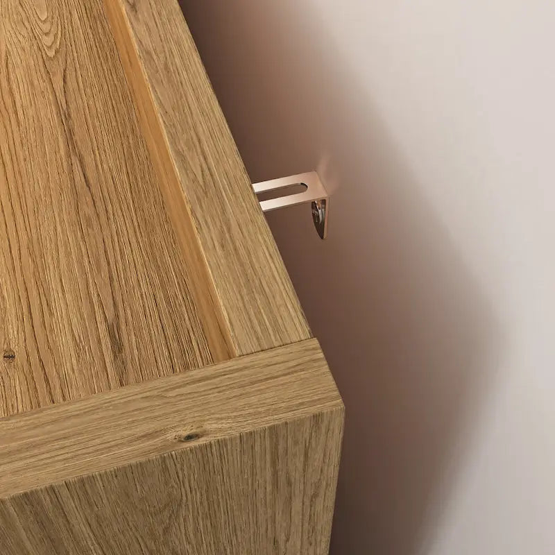 Große Doppelkommode aus Holz mit breiten Schubladen, moderne Kommode